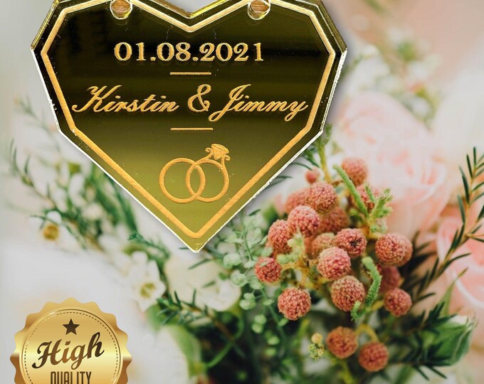 Handcrafted Bespoke Wedding Table Placings & Save the Dates with Custom Engraving, Colors, Shapes | Eco-Friendly Recycled Acrylic | Made in