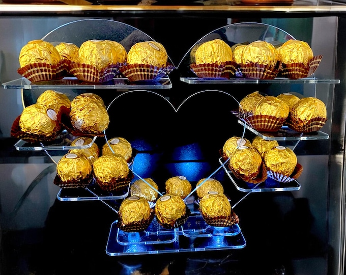 Sweetheart Wedding & Party Rocher, Sweets Stands -  Made to Order Custom Heights/Sizes/Colours/lights