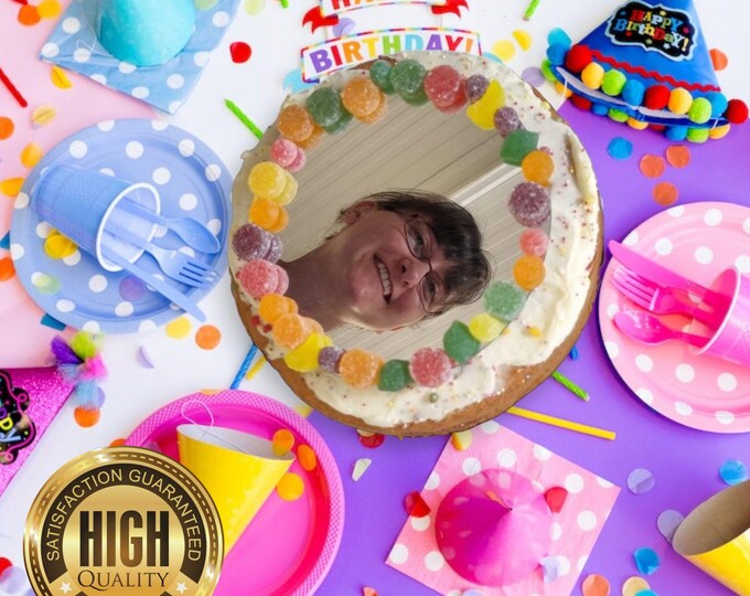Cake Decoration Mirrors (Reusable, food safe), Many Sizes, Plain or Engraved, Shapes & Colour Options, Bespoke Made