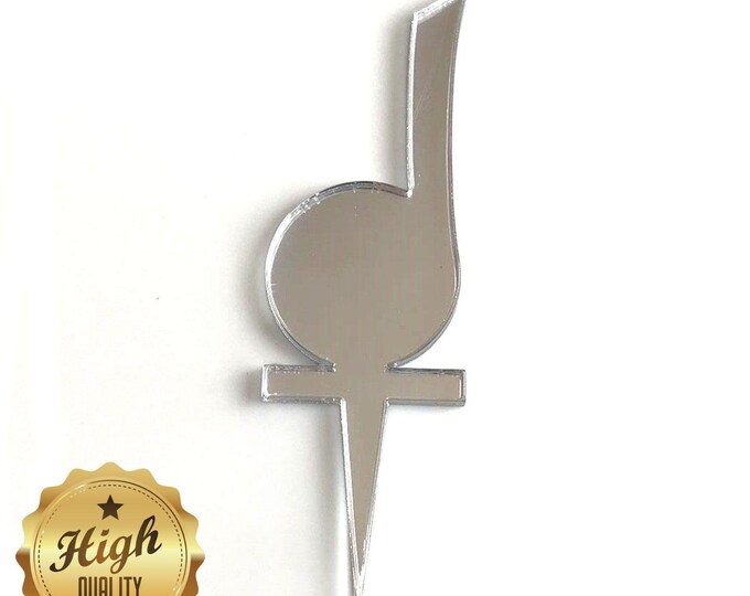 Musical Note Cake Toppers: Acrylic Cupcake Decorations