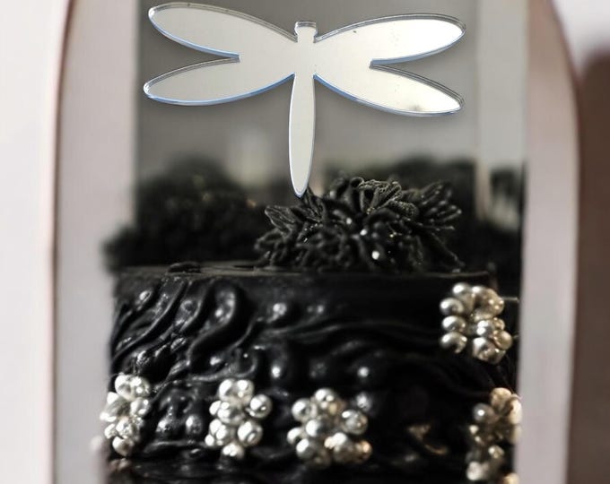 Dragonfly Cake Toppers: Recycled Acrylic Cupcake Decorations