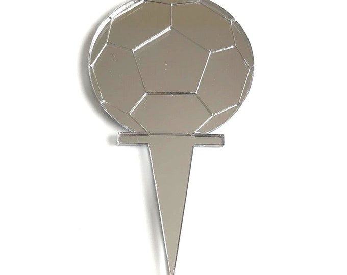 Football Cake Topper: Acrylic Sports Theme Party Decor