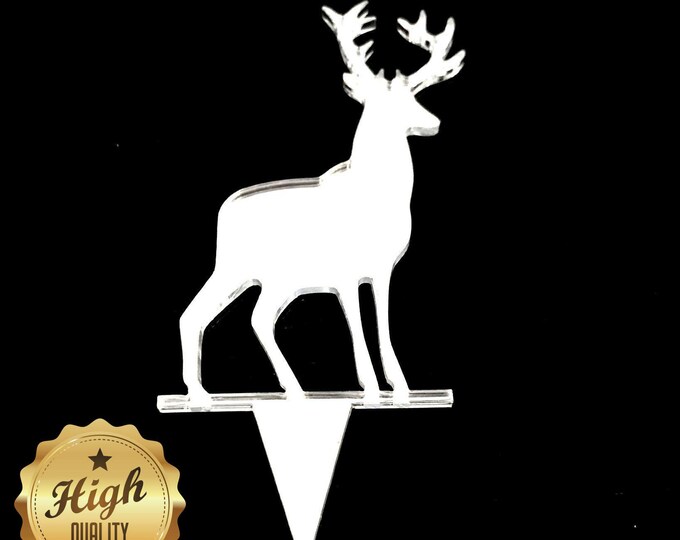 Rudolph / Reindeer Shaped Cake Toppers & Cup Cake Toppers - Several Colour Options Available, Any Bespoke Style Made, Crafting Customised