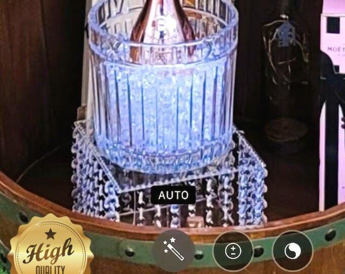 Luxury Square Acrylic Crystal Cake Stand Kit with LED Lights and Customizable Sizes - Perfect for Weddings and Events