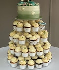 Clear Acrylic Wedding Cake Stand – Tiered Display for Parties, Bespoke Sizes Available