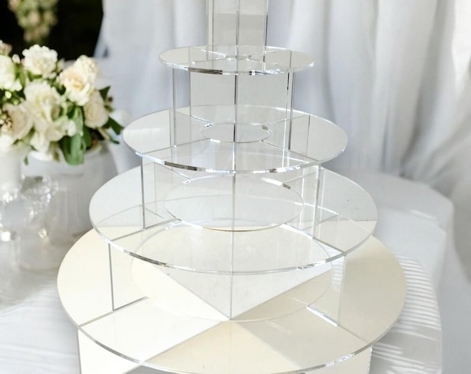 Custom Acrylic Canape Stand: High Tea Party Display