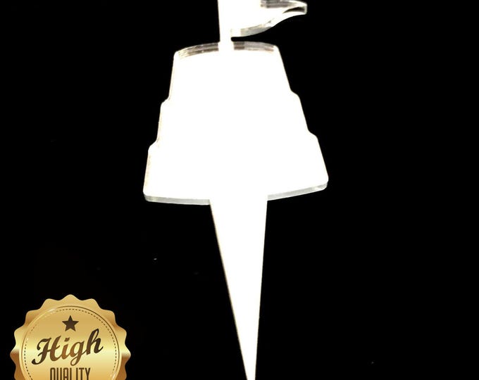 Custom Sandcastle Cake Topper - Recycled Acrylic, Bespoke Design