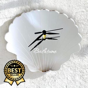 Scallop Shell Shaped Clocks - Custom Colours/Woods, Bespoke Shapes, Sizes and Engraving Services