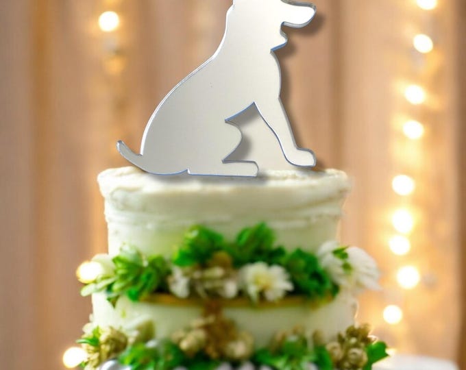 Beagle Dog Cake Topper: Acrylic Puppy Party Decor