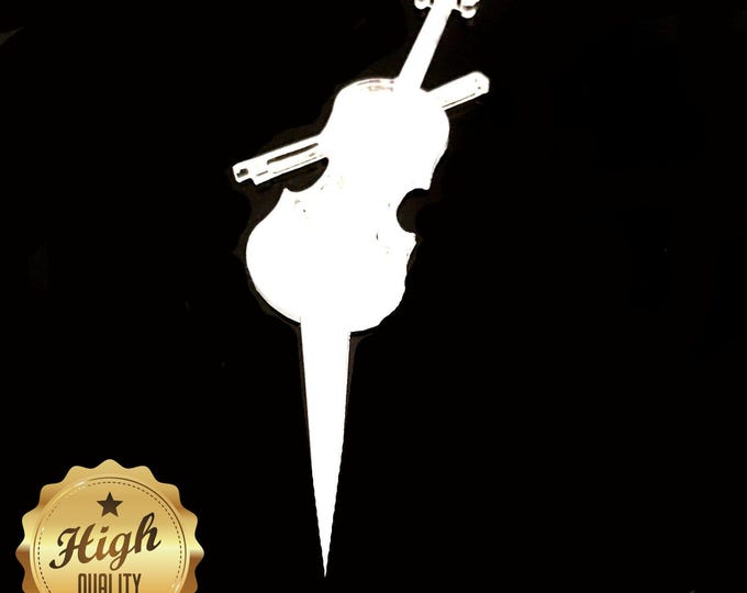 Violin Shaped Cake Toppers & Cup Cake Toppers - Several Colour Options Available, Any Bespoke Style Made, Crafting Customised