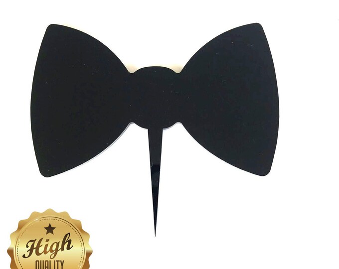 Dicky Bow Tie Shaped Cake Toppers & Cup Cake Toppers - Several Colour Options Available, Any Bespoke Style Made, Crafting Customised