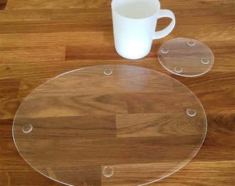Rectangle Shaped White Gloss Acrylic Placemats 11.5x8.5" or 16x12" Rectangle Shaped White Gloss Acrylic Placemats 11.5x8.5" or 16x12"