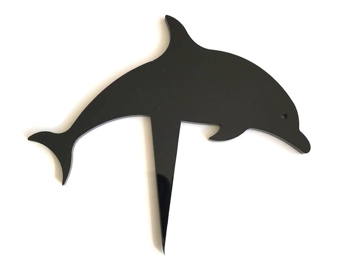 Dolphin Cake Topper: Recycled Acrylic, Custom Colors