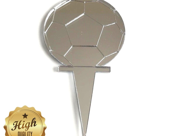 Football Cake Topper: Acrylic Sports Theme Party Decor