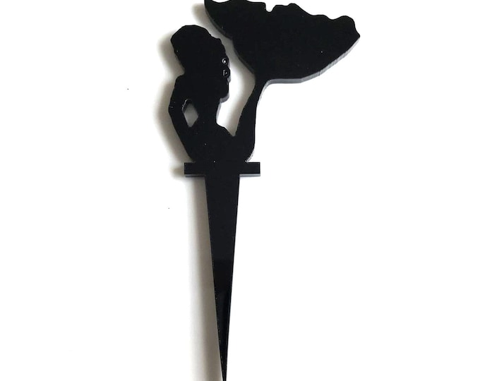 Mermaid Cake Toppers: Acrylic Cupcake Decorations