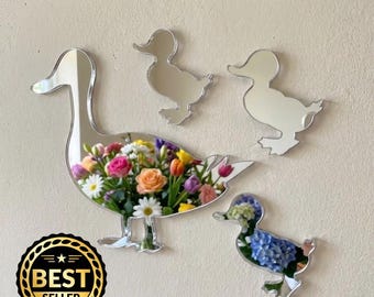 Set of 4 Shatterproof Acrylic Mirrors - Custom Colours, Shapes, Sizes with Engraving Available