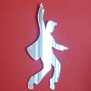 Rock n Roll (Elivis Style) Dancer Shaped Mirrors - 5 Sizes Available, Bespoke Shapes Made