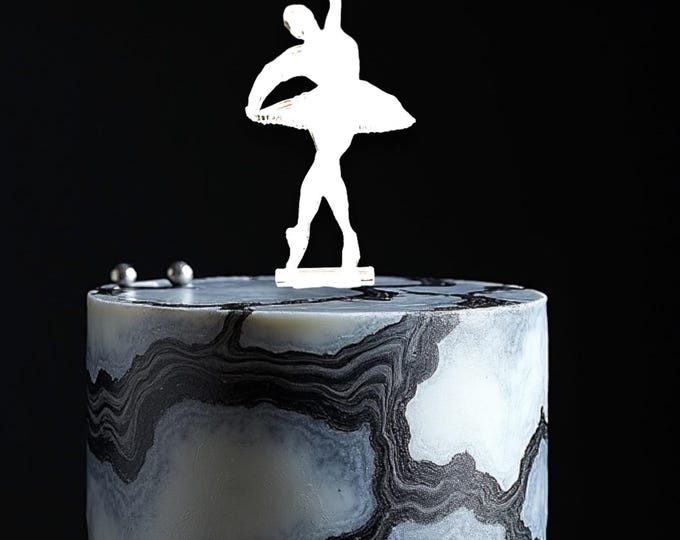 Dancing Ballerina Cake Topper: Bespoke Acrylic Designs