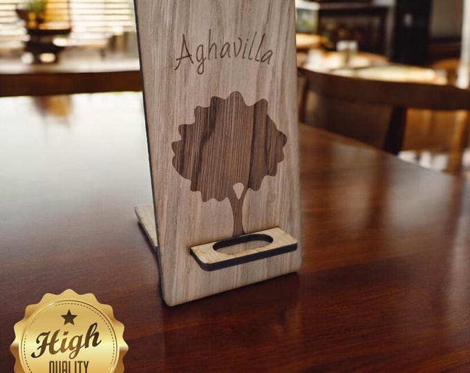Custom Your Name or Phrase, Mobile Phone Stands - fits all mobile phone styles - Custom Colours, Engraving Services