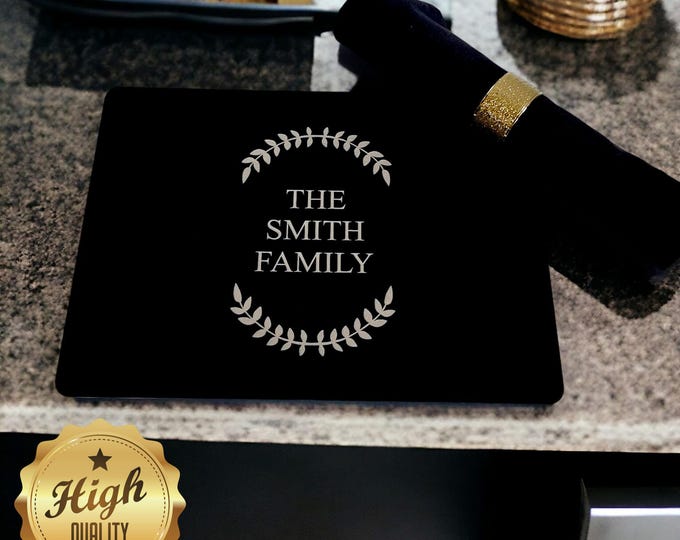 Custom Acrylic Worktop Saver: Engraved Tabletop Protector