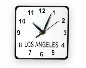 Bespoke Square Single Time Zone Clocks - Many Colour Choices, Bespoke Shapes & Sizes Made