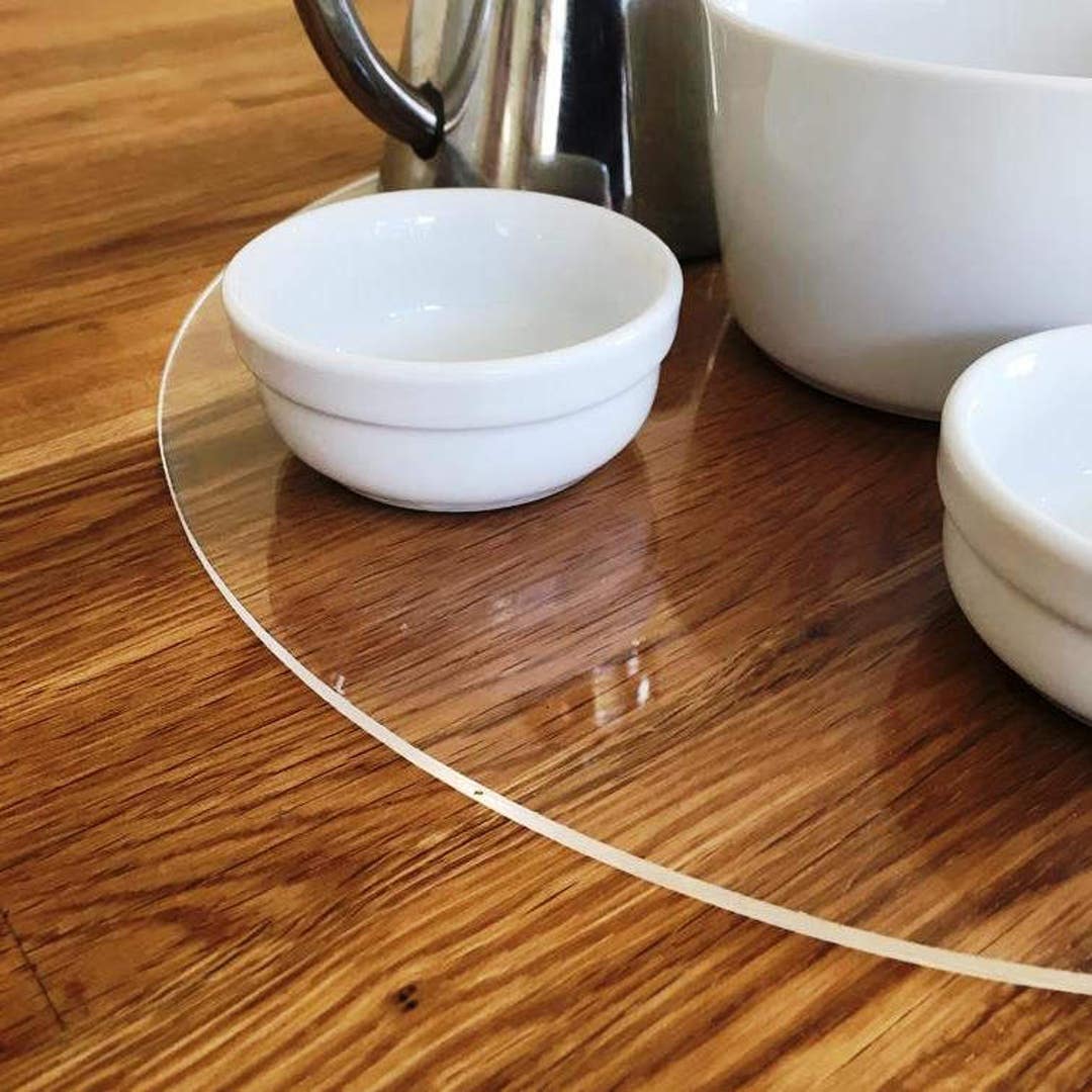 Round Large Placemats / Serving Mat / Table Protector Clear Etsy