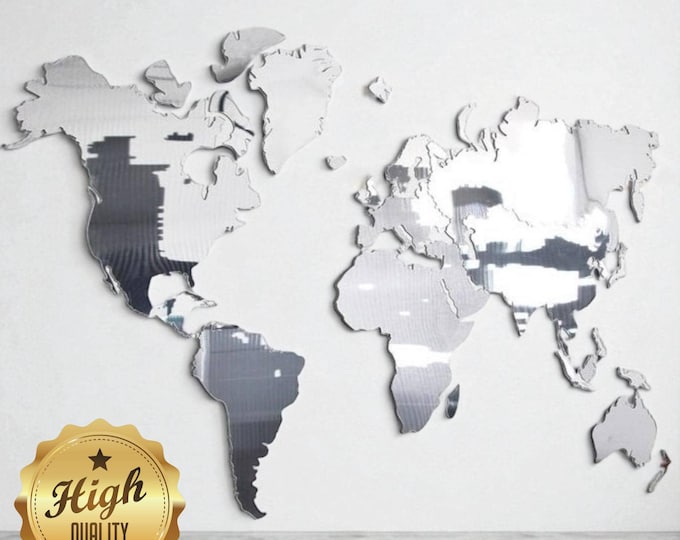Custom Acrylic Map Mirror – Personalized Country Shape