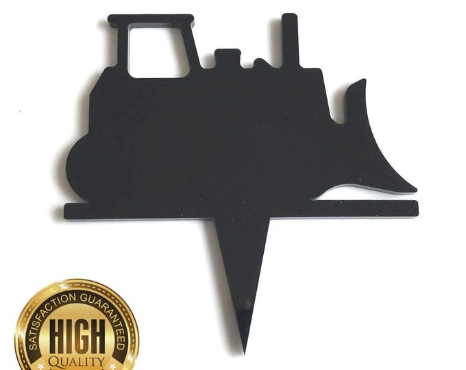 Bulldozer Shaped Cake Toppers & Cup Cake Toppers - Several Colour Options Available, Any Bespoke Style Made, Crafting Customised