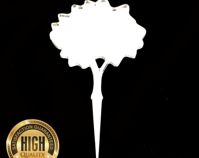 Handcrafted Tree & Cupcake Toppers - Customised Designs, Various Colors, Eco-Friendly Acrylic - Perfect for Cake Decoration