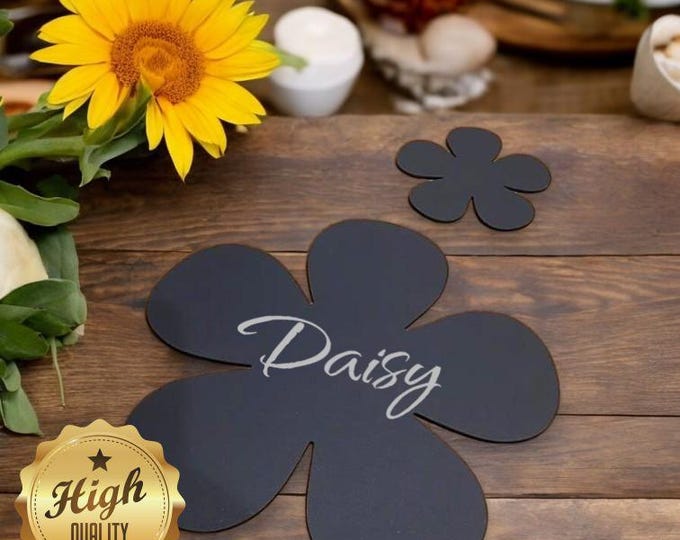 Daisy Shaped Placemats & Coasters - Clear, Gloss or Matt Colours, Custom Sizes, Shapes, Engraving Services