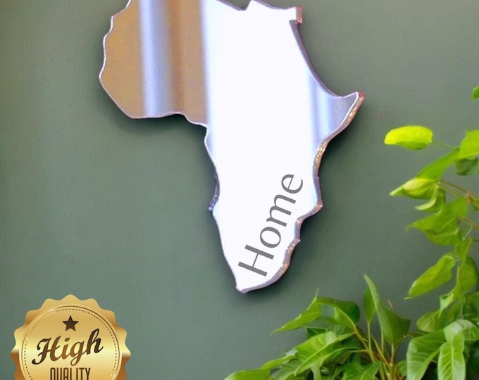 Custom Acrylic Map Mirror: Any Country Shape, Large Sizes