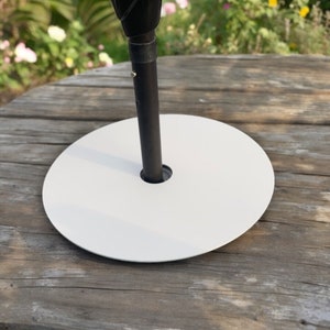 Large Acrylic Garden Lazy Susan: 17&quot; with Parasol Hole Option
