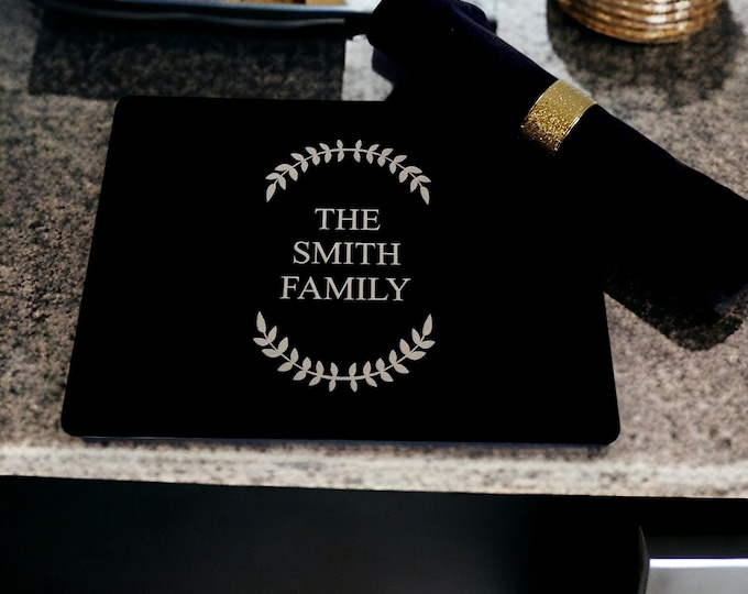 Custom Acrylic Worktop Saver: Engraved Tabletop Protector