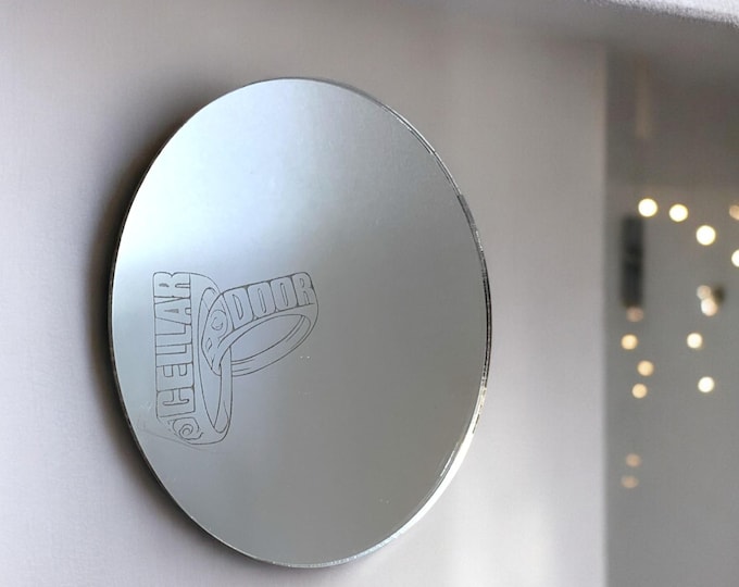Custom Engraved Acrylic Mirror: Personalized Logo, Slogan, or Design