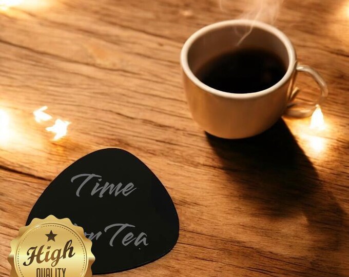 Pebble Shaped Coasters, Custom Clear, Gloss & Matt Finish Colours, Sizes, Shapes (Engraving Services)