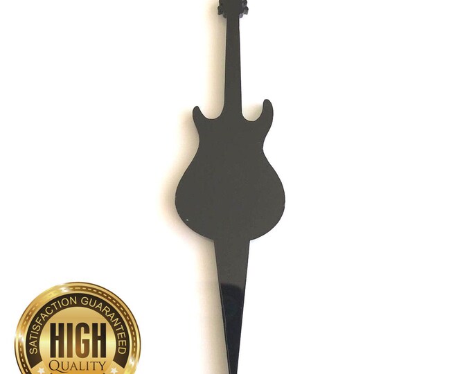 Electric Guitar Shaped Cake Toppers & Cup Cake Toppers - Several Colour Options Available, Any Bespoke Style Made, Crafting Customised