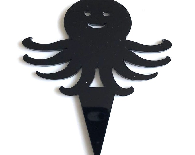Octopus Cake Topper: Acrylic Cupcake Decoration