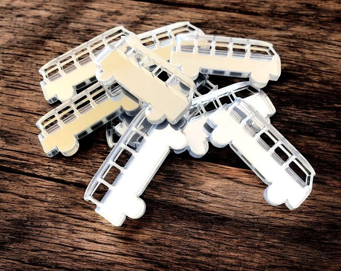 Campervan Acrylic Crafting Mirrors: Custom Colors & Sizes (Pack of 10)