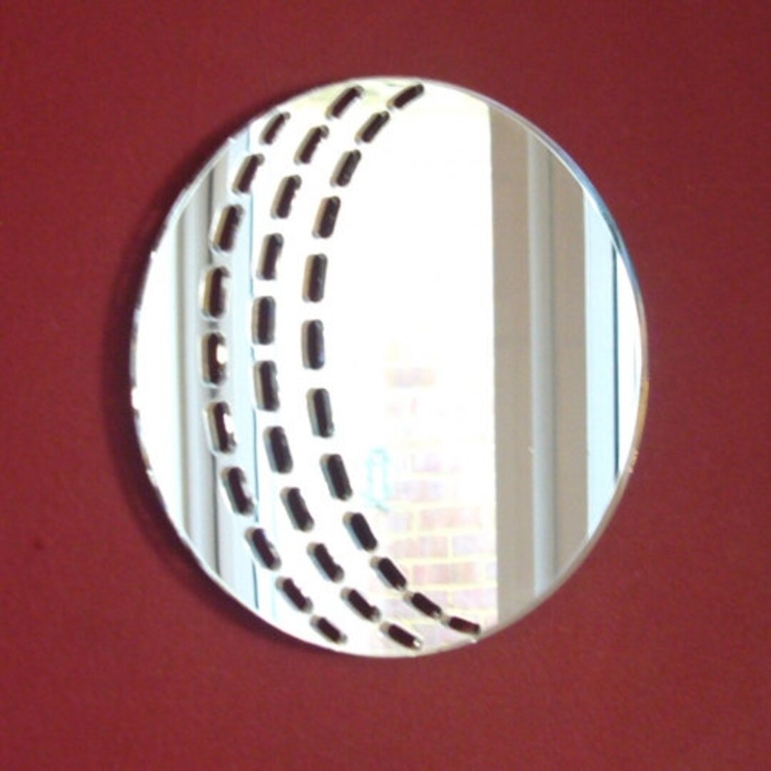 Cricket Ball Shaped Mirrors Many Sizes Available Bespoke Etsy