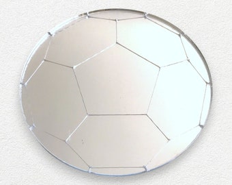 Football Shaped Acrylic Safety Mirrors, Custom Size, Shape, Colour and Engraving Available
