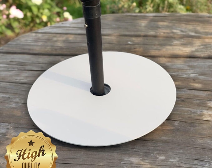 Large Acrylic Garden Lazy Susan: 17" with Parasol Hole Option