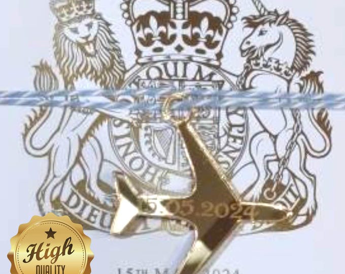 Aeroplane Save the Date Charms: Custom Acrylic Wedding Invitations (Packs of 10)