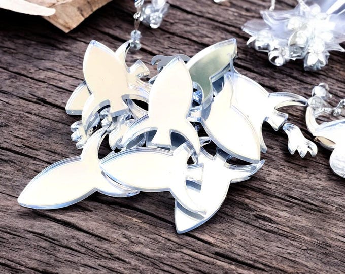 Rocket Shaped Crafting Mirrors: Acrylic Embellishments, Packs of 10