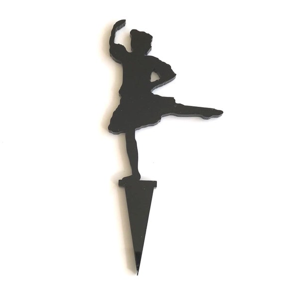 Plain or Engraved Highland Dancer Cake & Cupcake Toppers Many Colours & Sizes Plain or Engraved Highland Dancer Cake & Cupcake Toppers Many Colours & Sizes