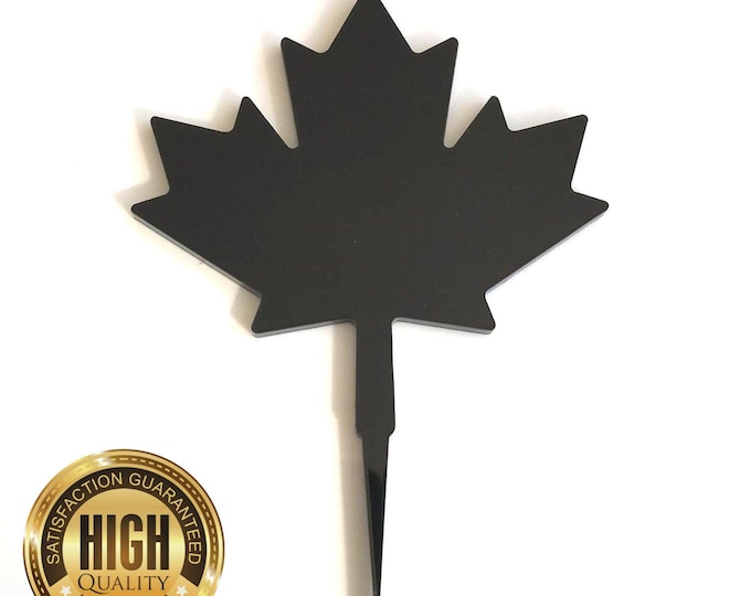 Canadian Maple Leaf Shaped Cake Toppers & Cup Cake Toppers - Several Colour Options Available, Any Bespoke Style Made, Crafting Customised