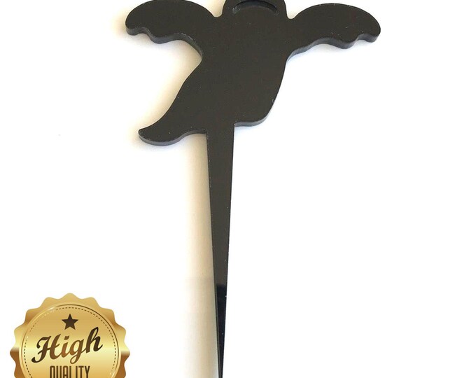 Ghost Cake Topper: Acrylic Halloween Party Decor