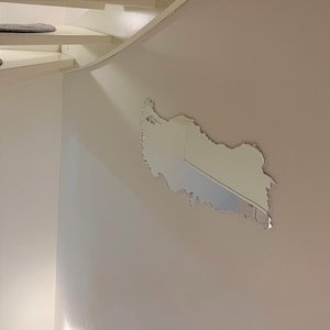 Turkey Map Mirror: Custom Acrylic Wall Decor, Any Country