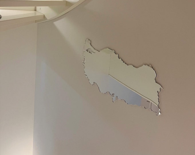 Turkey Map Mirror: Custom Acrylic Wall Decor, Any Country