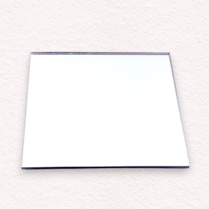 Packs of Ten, Square Silver Mirrors - Mosaic Silver Mirrored Wall Tiles, Bespoke Sizes/Quantities & Shapes Made