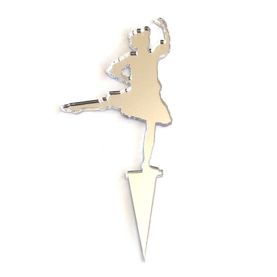 Plain or Engraved Highland Dancer Cake & Cupcake Toppers Many Colours & Sizes Plain or Engraved Highland Dancer Cake & Cupcake Toppers Many Colours & Sizes